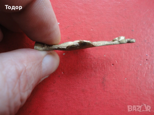 Стара малка бронзова икона 2, снимка 4 - Антикварни и старинни предмети - 53300902