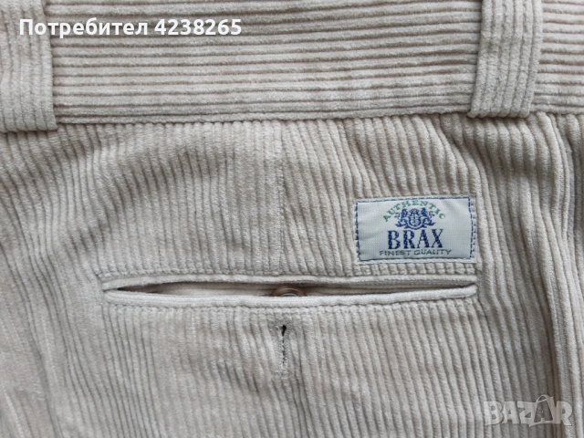 Панталон Brax спортно-елегантен джинсов, нов, светло бежов, снимка 3 - Панталони - 53619532