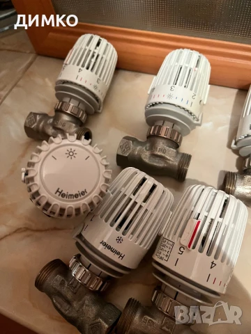 Термоглава Heimeier +прав вентил(Комплект), снимка 2 - Други стоки за дома - 50813404