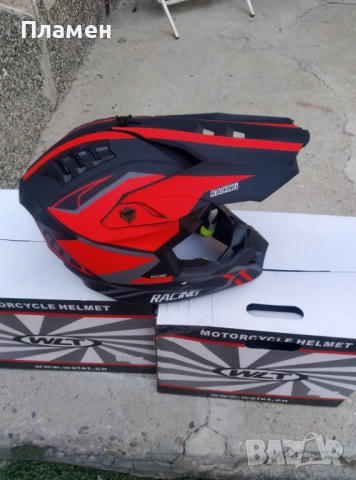  Кросова Каска за мотокрос, ендуро ATV, колело S-XL Black/Yellow, снимка 6 - Аксесоари и консумативи - 50324296