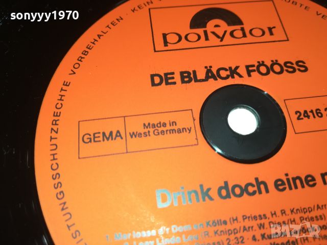 DE BLACK FOOSS-MADE IN WEST GERMANY-ПЛОЧА 0208241023, снимка 10 - Грамофонни плочи - 46776148