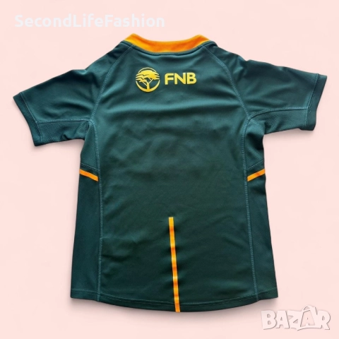 ASICS Мъжка тениска с принт на Ръгби Юниън Южна Африка 2017/2018, размер XS, снимка 2 - Тениски - 52875780