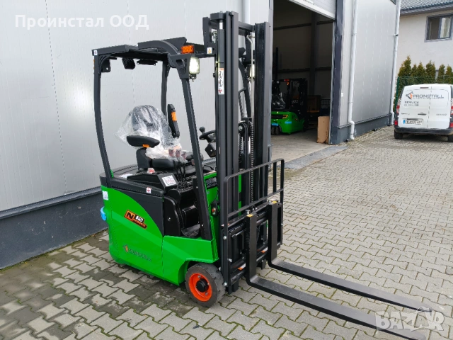 НОВ Електрокар Noblelift FE3R12N, триопорен, товар до 1.2 тона, повдигане до 3.3 м, duplex, снимка 3 - Индустриална техника - 53594201