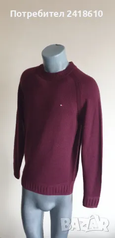 Tommy Hilfiger Wool Mens Size S / M НОВО! ОРИГИНАЛ! Мъжки Вълнен Пуловер!, снимка 3 - Пуловери - 49130232