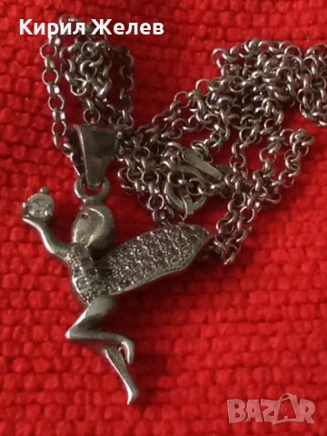 СРЕБЪРНА ФЕЯ ДЪРЖИ СКЪПОЦЕНЕН КАМЪК Арт ПЕНДАНТ с ФИНА СРЕБЪРНА ВЕРИЖКА - СРЕБРО 925 с ЦИРКОН 49778, снимка 12 - Колиета, медальони, синджири - 50416539