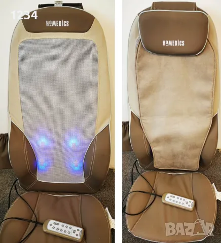 като НОВА HoMedics масажираща седалка за Шиацу масаж с подгрев. Масажор SBM-1010GB