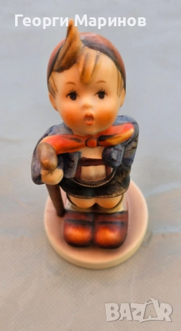 Goebel Hummel порцеланова фигура Little Hiker, 16 2/0, 1973 г., снимка 6 - Колекции - 51543001