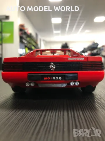 BBURAGO метална колекционерска количка FERARRI TESTAROSSA 1:18, снимка 5 - Колекции - 47162539