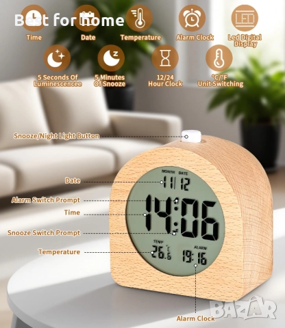 Hixava Цифров Будилник , снимка 3 - Друга електроника - 52795614