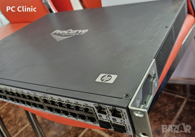 HP ProCurve | Управляем Суич 48 порта | Managed Switch HP 2610-48-PWR | J9089A | с 6 месеца гаранция, снимка 2 - Суичове - 45282135