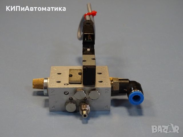 пневматичен разпределител Festo PRMZ-5-M5-2 / MZH-3-1.5-L-LED Pneumatic valve, снимка 2 - Резервни части за машини - 46742237