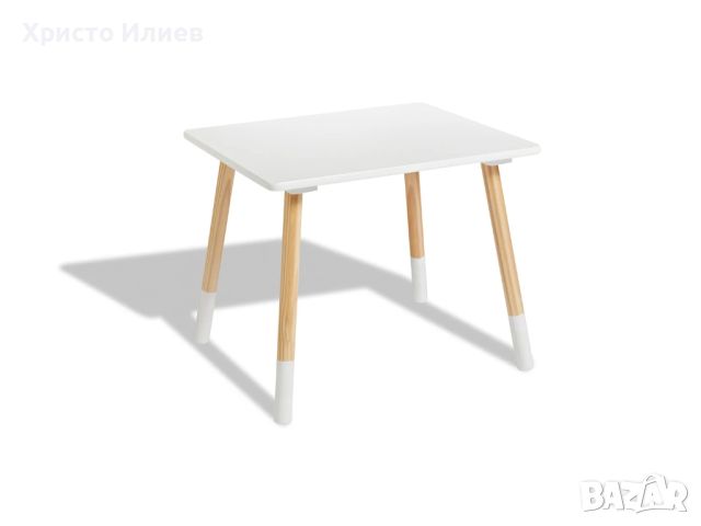 Детска дървена маса и 2 стола комплект Livarno , снимка 4 - Мебели за детската стая - 45302595