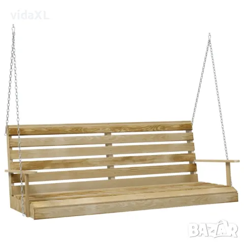 vidaXL Пейка люлка, импрегниран бор, 155x65x60 см(SKU:316065), снимка 1 - Градински мебели, декорация  - 48823562