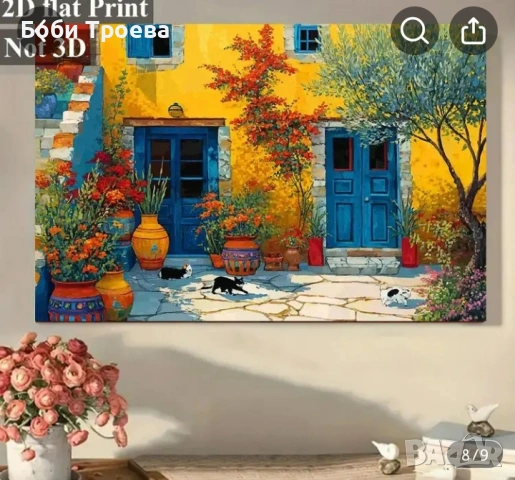 Класическа гръцка архитектура и история- стенен декор, подходящ за всекидневна, офис, кафе, снимка 4 - Картини - 53012869