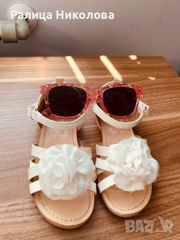 Детски сандали-  летни в бяло номер 24 , снимка 3 - Сандали - 50468007