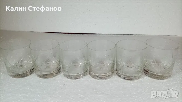 Красиви чаши за уиски, ръчна инкрусация, 6 бр, снимка 5 - Чаши - 50249631