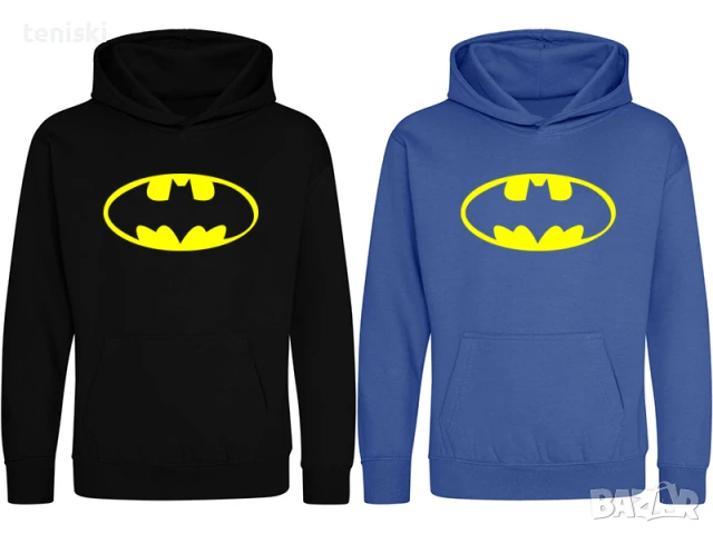 Качествени детски суичъри Batman и Supermen Модели, цветове и размери