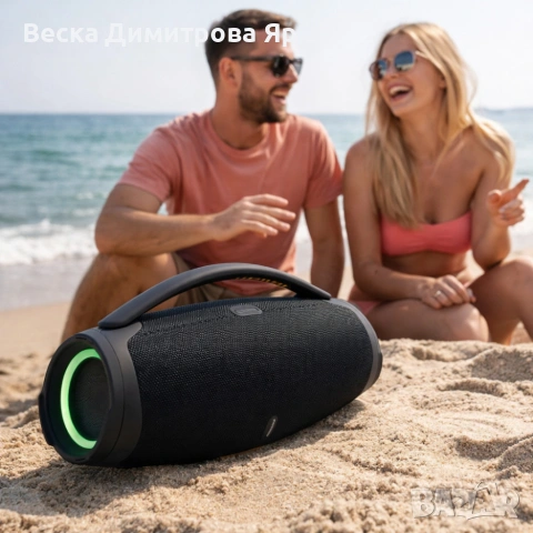 Преносима караоке тонколона с 2 микрофона B21 BOOMBOX - мощен звук и RGB Led осветление, снимка 5 - Тонколони - 53786980