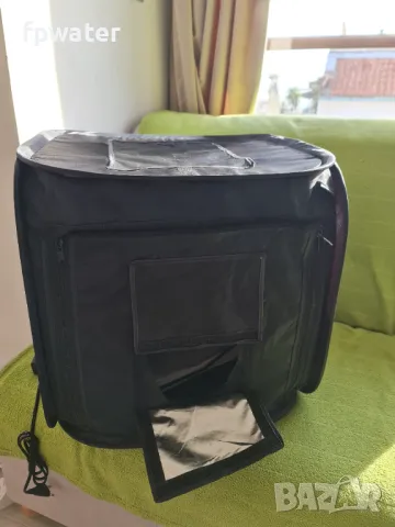 Сгъваема кутия за продуктова фотография, лайтбокс, 45х45х45 см, димер