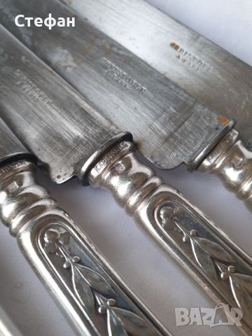 Комплект посребрени ножове - Christofle, снимка 5 - Антикварни и старинни предмети - 45846526