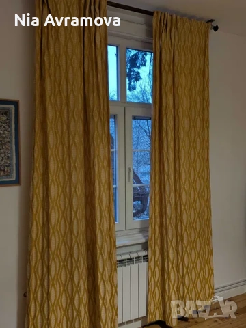 Жълти пердета, снимка 2 - Пердета и завеси - 53918384