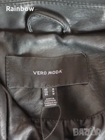 Дамско кожено яке Vero Moda, снимка 3 - Якета - 48672996