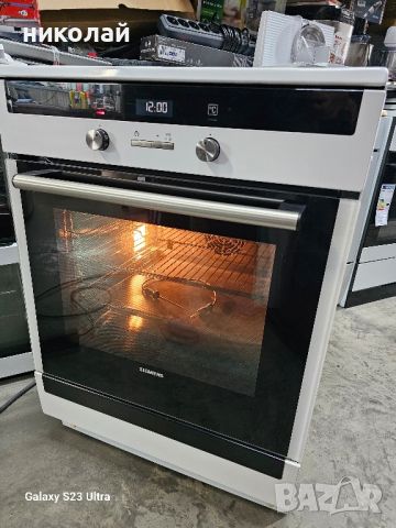 готварска печка с индукционни котлони Siemens 