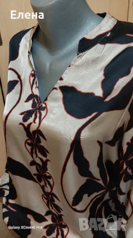 Блуза DESIGNED BY 2. 30% коприна, 70% вискоза .размер L/М., снимка 5 - Блузи с дълъг ръкав и пуловери - 49978857