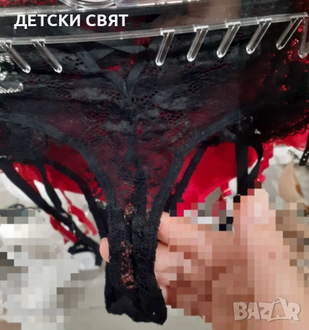 Еротично бельо с жартиери и колани за жартиери, снимка 2 - Бельо - 53467667