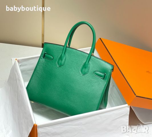 Hermes Birkin emerald, снимка 2 - Чанти - 45396680