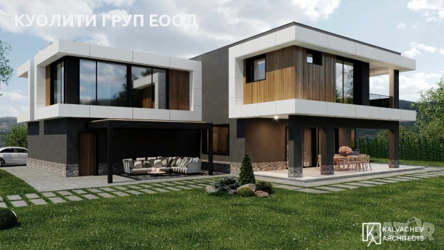 ПРОДАВА СЕ! Новопостроена луксозна къща в затворен комплекс до Пловдив, снимка 3 - Къщи - 53284374