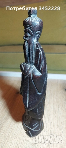 дърворезба статуетка за ценители 20см , снимка 2 - Декорация за дома - 53865425