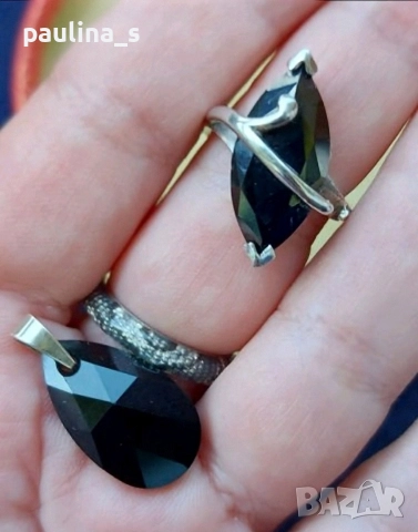 Два броя / Винтидж / сребърен комплект / проба 925 , снимка 8 - Бижутерийни комплекти - 29144219