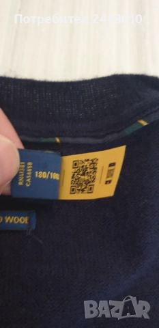 POLO Ralph Lauren Merino / Knit  Mens Size 2XL ОРИГИНАЛ! Mъжки Пуловер, снимка 4 - Пуловери - 52151198
