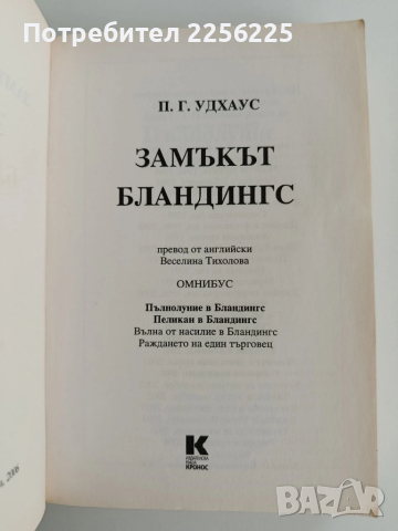 Замъкът Бландингс, снимка 8 - Художествена литература - 52181556