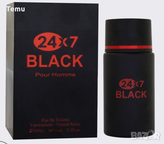 24x7 Black Pour Homme Eau de Toilette 100ml, снимка 1 - Мъжки парфюми - 45824013