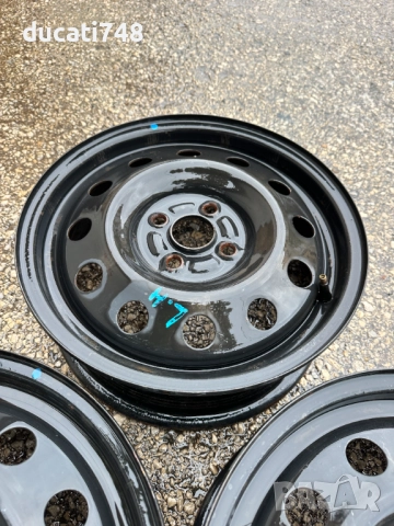 3бр. железни джанти 15" 4x100 - Toyota, Hyundai, Kia , снимка 4 - Гуми и джанти - 52065879