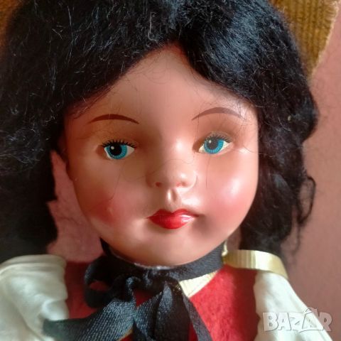Колекционерска кукла народна носия Celluloid 29 см, снимка 15 - Колекции - 45948645