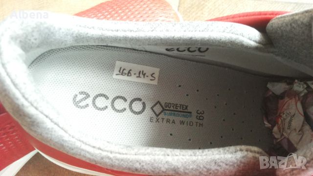 ECCO YAK LEATHER GORE-TEX Shoes размер EUR 39 / UK 6 дамски естествена кожа 166-14-S, снимка 16 - Дамски ежедневни обувки - 45906181