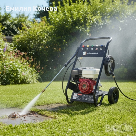 Бензинова водоструйка Nürnberg 7.0 HP – 3000 PSI мощ за безкомпромисно почистване, снимка 2 - Аксесоари и консумативи - 52159095