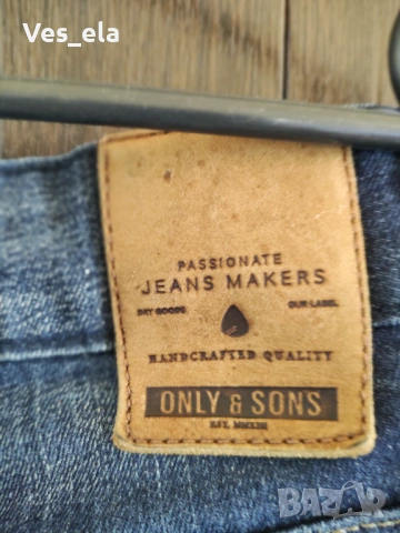 Мъжки накъсани дънки ONLY Slim, снимка 8 - Дънки - 54012751