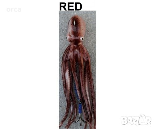 Силиконов октопод за морски риболов - InkVader Octopus Jig 200g, снимка 4 - Такъми - 45322972