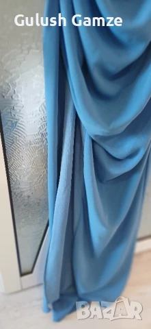 дамска дълга рокля в синьо , снимка 2 - Рокли - 51254807