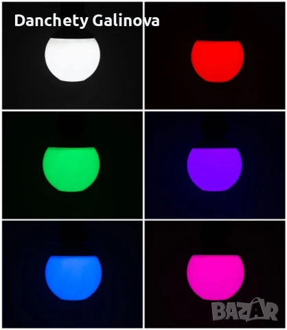 Цветна LED крушка с дистанционно , с 16 цвята, 4 режима и 5 нива на яркост, снимка 6 - Друга електроника - 50791446