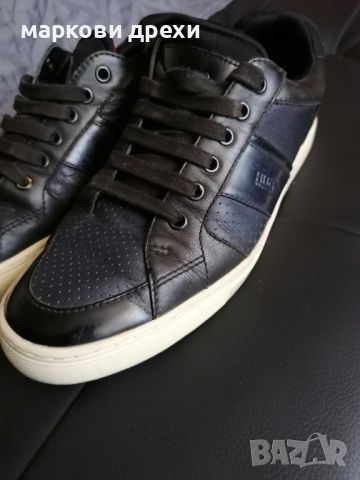 hugo boss leather sneakers 42, снимка 5 - Маратонки - 45466319