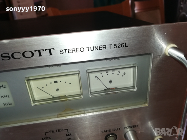 SCOTT T526L STEREO TUNER-ВНОС SWISS 2503241604, снимка 11 - Ресийвъри, усилватели, смесителни пултове - 44938215