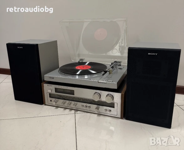 🔊Винтидж аудио сет SONY ресивър + грамофон + колони🔊