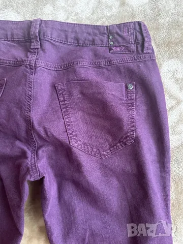 Лилави памучни дамски панталони, снимка 3 - Панталони - 50045725