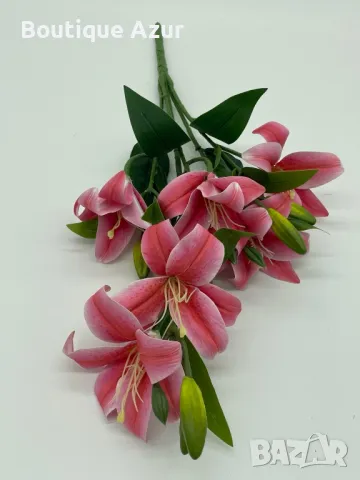 Изкуствени стръкове с лилии, снимка 6 - Изкуствени цветя - 50307411