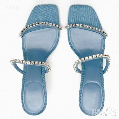 👡 Сандали на ток на Zara , снимка 3 - Сандали - 53775739